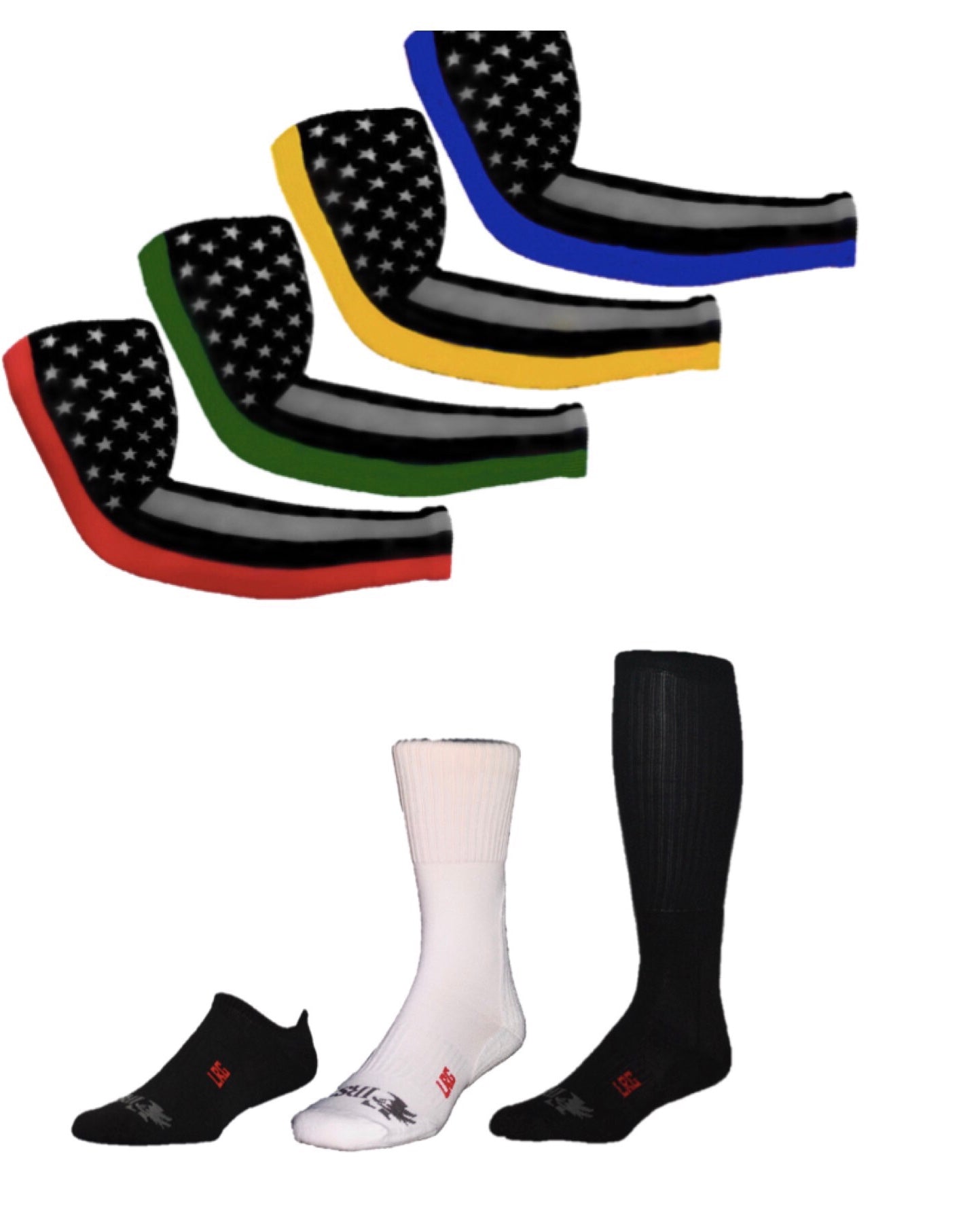 FirstOn Socks for the firefighters, law enforcement, EMS, and our USA
