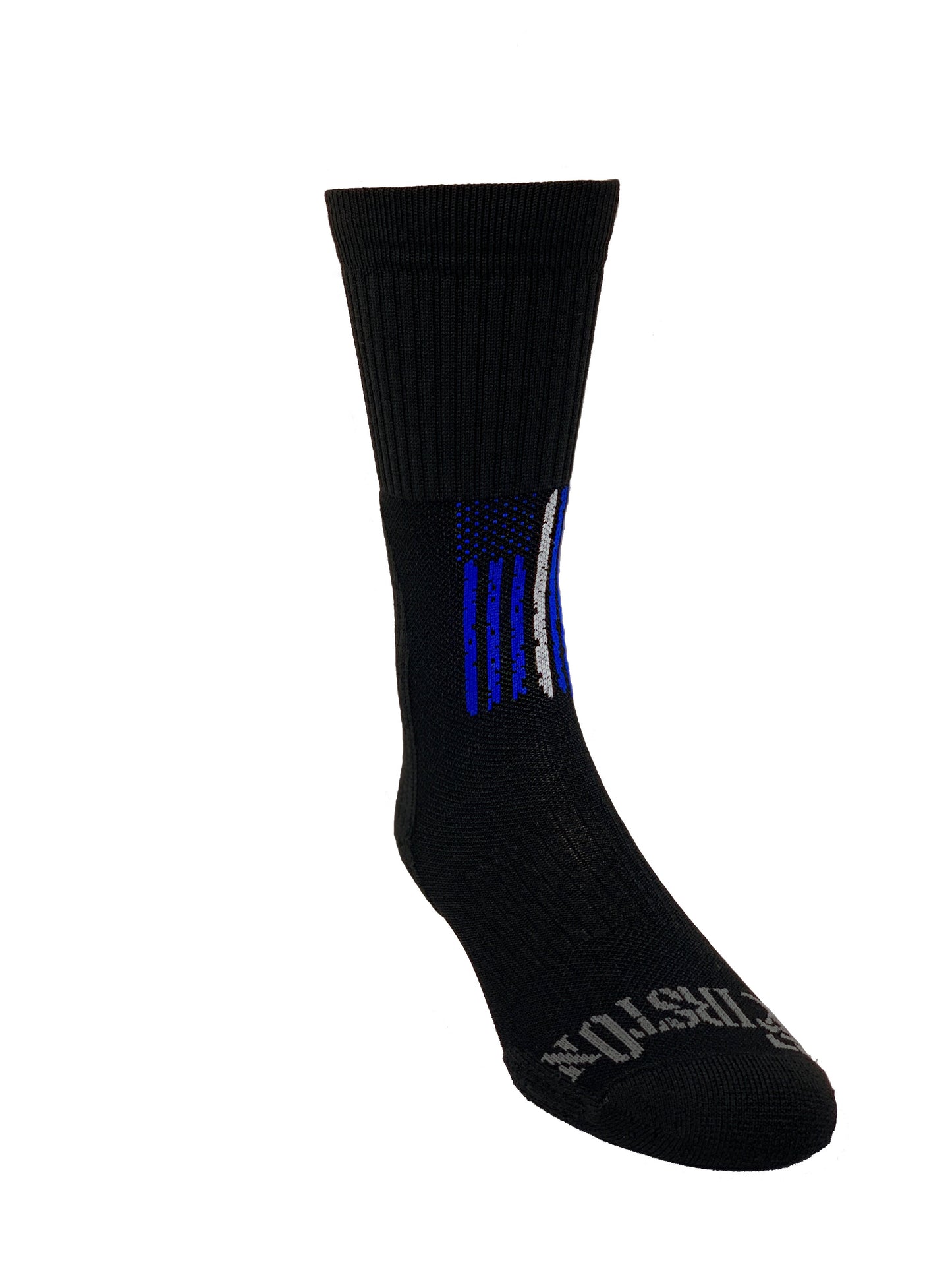 Thin White Line Crew Sock